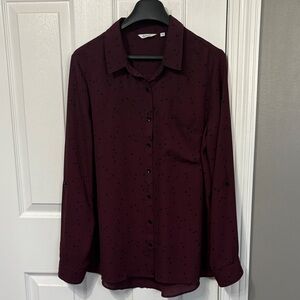 Reitmans Burgundy Blouse